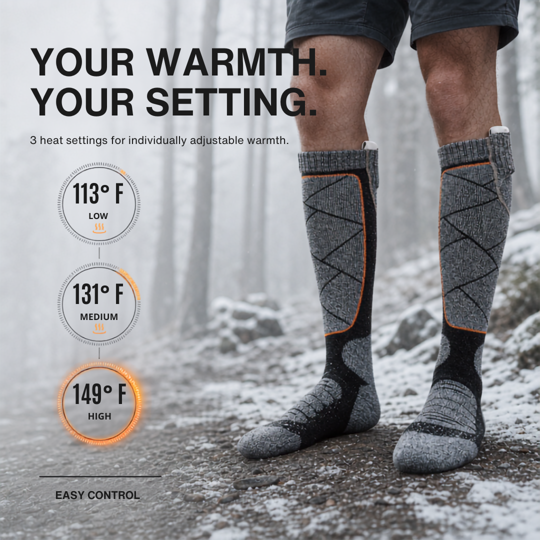Heated Socks - Winter Sports &amp; Outdoor Warmth