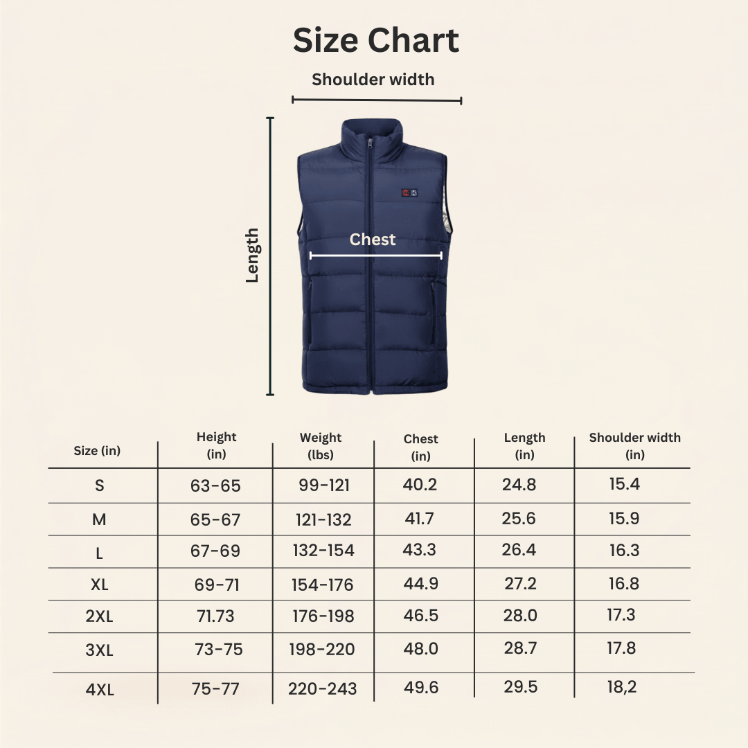 Heated Vest with 9 Heating Zones, Power Bank USB – view 2