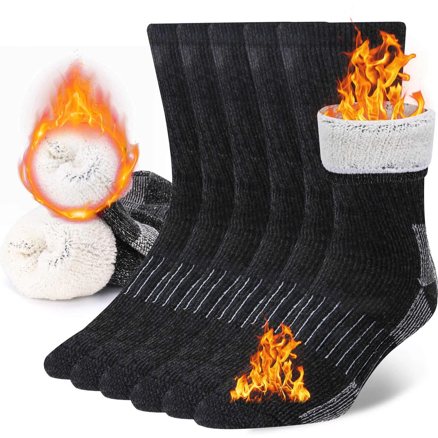 Naturwide Merino Wool Socks – 3-Pack for Men &amp; Women