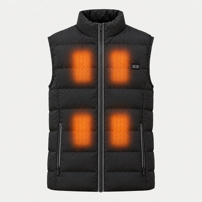 Front heating zones of the vest 2.0: chest and belly